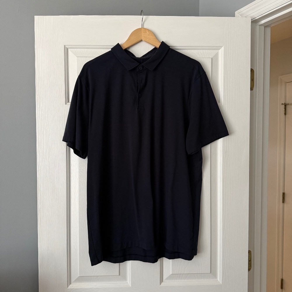 Lululemon - Evolution Short-Sleeve Polo Shirt XXL - Nautical Navy